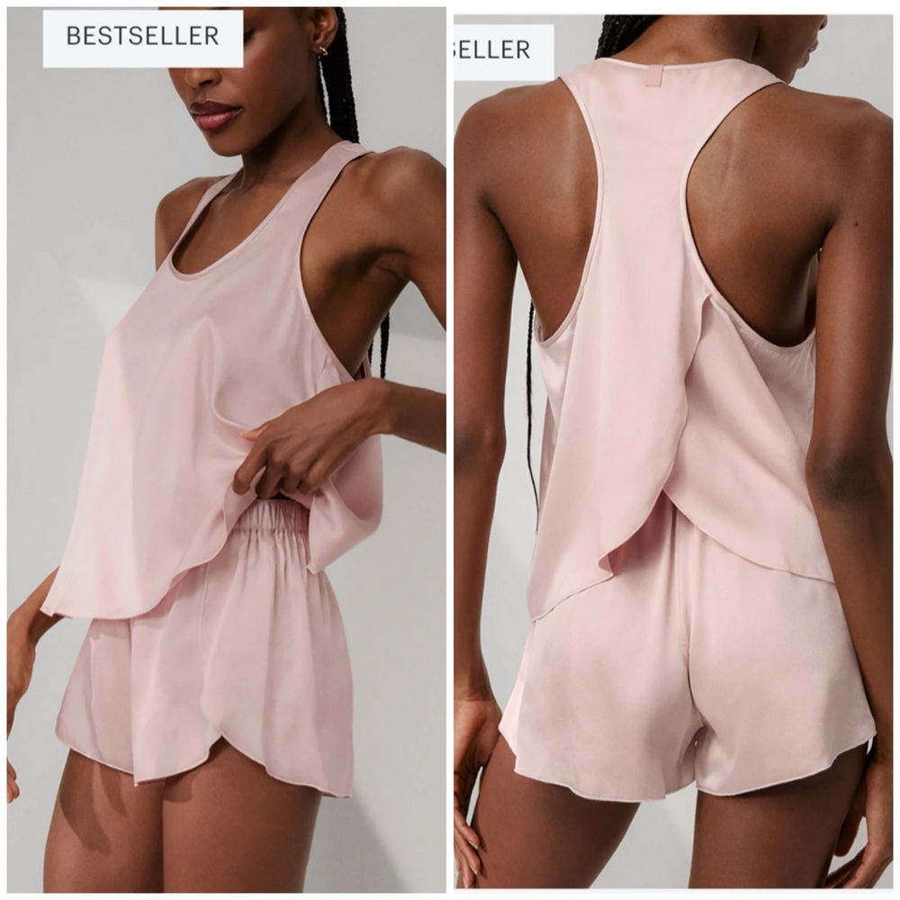 Lunya washable silk Tulip Back pajama Set